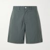 Straight-Leg Checked Seersucker Shorts Straight-Leg Checked Seersucker Shorts