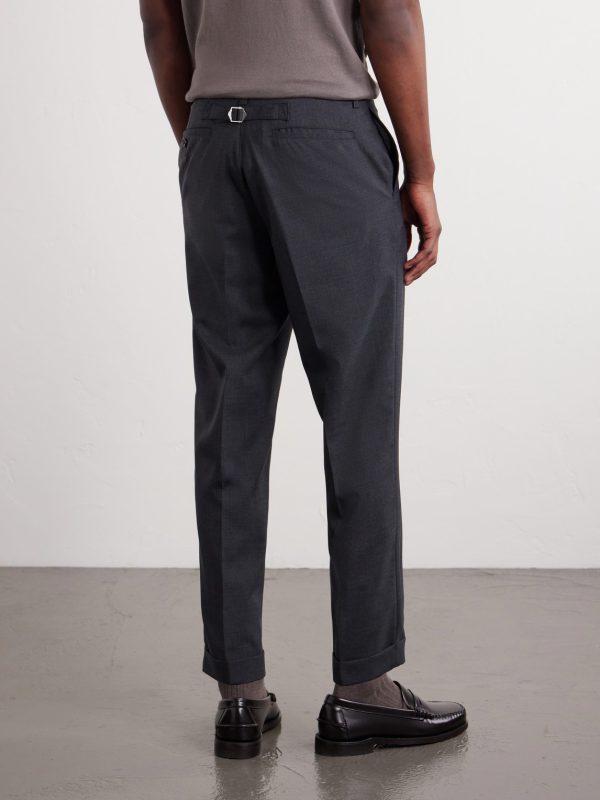 Ivy Straight-Leg Woven Suit Trousers - BK Ivy Straight-Leg Woven Suit Trousers - BK