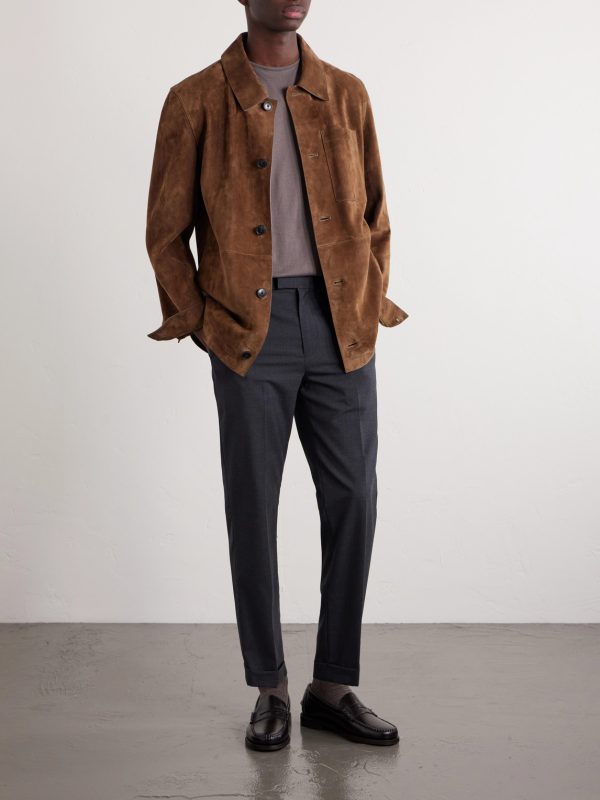 Ivy Straight-Leg Woven Suit Trousers - OU Ivy Straight-Leg Woven Suit Trousers - OU