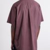 Button-Down Collar Checked Cotton Shirt - BK
