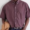 Button-Down Collar Checked Cotton Shirt - CU