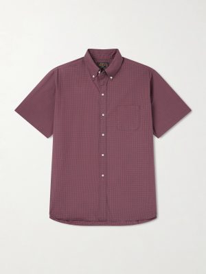 Button-Down Collar Checked Cotton Shirt Button-Down Collar Checked Cotton Shirt