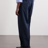 Straight-Leg Pleated Seersucker Suit Trousers - BK