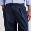 Straight-Leg Pleated Seersucker Suit Trousers - CU