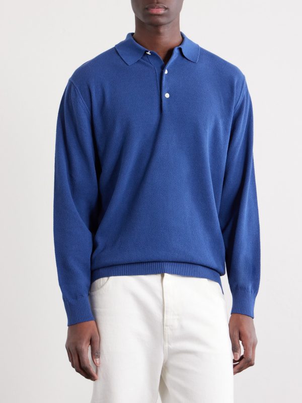 Cotton-Blend Piqué Polo Shirt - FR Cotton-Blend Piqué Polo Shirt - FR