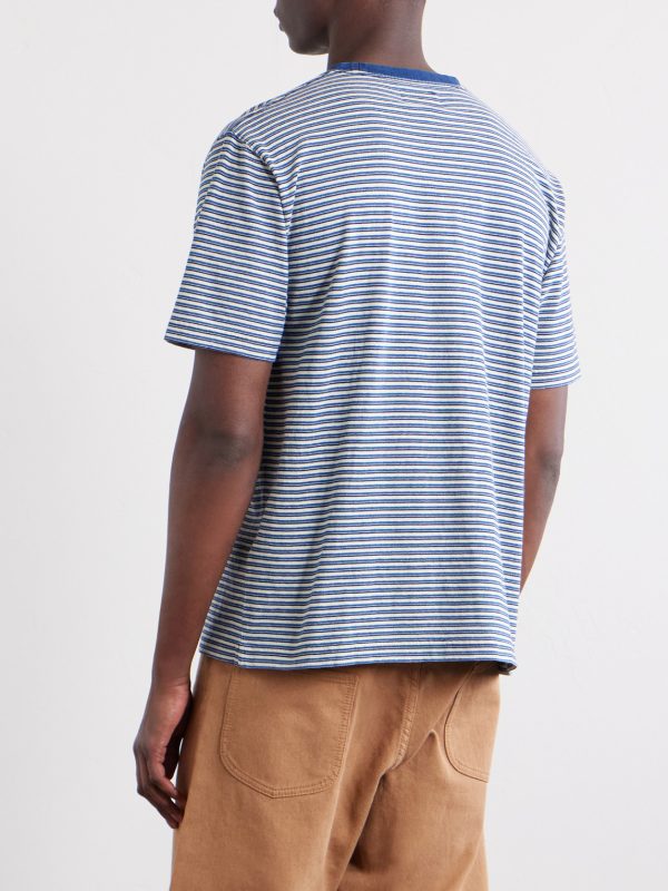 Striped Cotton-Jersey T-Shirt - BK
