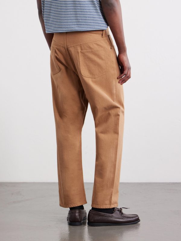 Straight-Leg Piqué Cotton Trousers - BK Straight-Leg Piqué Cotton Trousers - BK