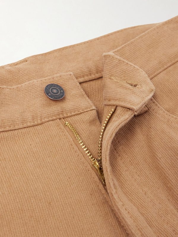 Straight-Leg Piqué Cotton Trousers - E1 Straight-Leg Piqué Cotton Trousers - E1