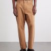 Straight-Leg Piqué Cotton Trousers - FR Straight-Leg Piqué Cotton Trousers - FR