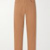 Straight-Leg Piqué Cotton Trousers Straight-Leg Piqué Cotton Trousers