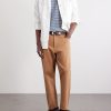 Straight-Leg Piqué Cotton Trousers - OU Straight-Leg Piqué Cotton Trousers - OU