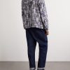 Patchwork Checked Cotton Jacket - BK Patchwork Checked Cotton Jacket - BK
