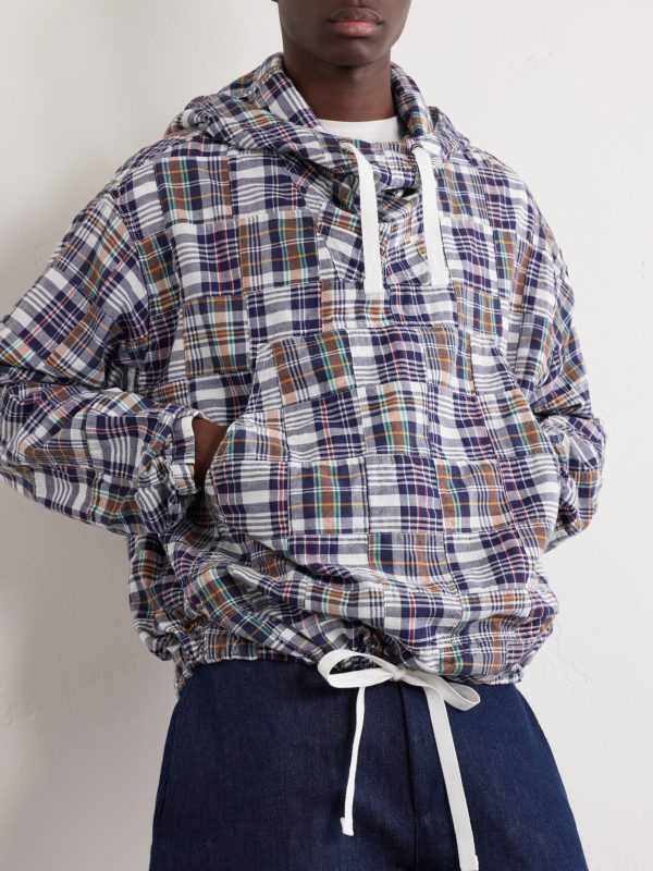Patchwork Checked Cotton Jacket - CU Patchwork Checked Cotton Jacket - CU