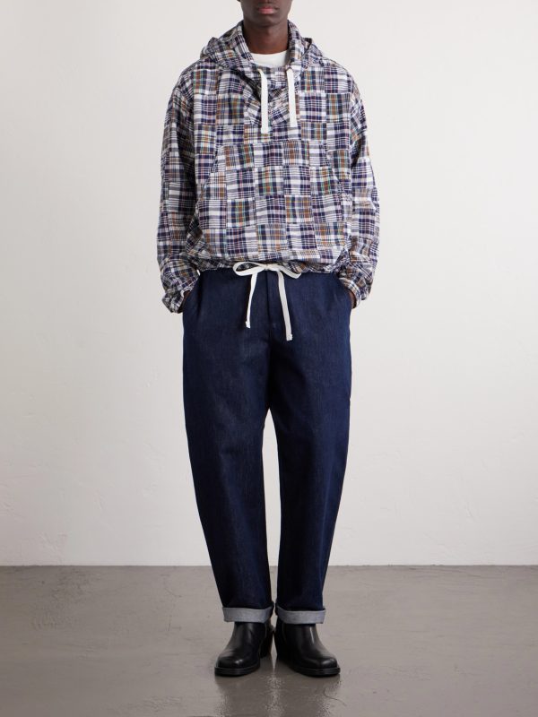Patchwork Checked Cotton Jacket - OU Patchwork Checked Cotton Jacket - OU