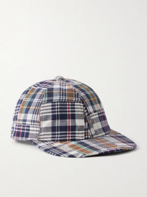 Madras Patchwork Cotton Baseball Cap Madras Patchwork Cotton Baseball Cap