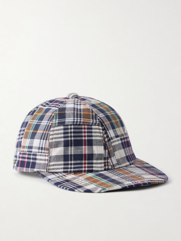 Madras Patchwork Cotton Baseball Cap Madras Patchwork Cotton Baseball Cap