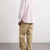 Button-Down Collar Striped Cotton Shirt - BK