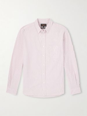 Button-Down Collar Striped Cotton Shirt Button-Down Collar Striped Cotton Shirt
