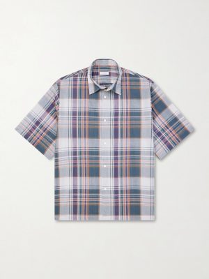 Checked Cotton-Gauze Shirt