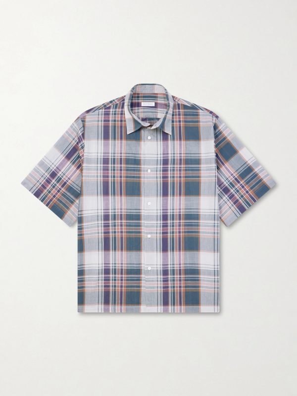 Checked Cotton-Gauze Shirt Checked Cotton-Gauze Shirt