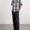 Checked Cotton-Gauze Shirt - OU Checked Cotton-Gauze Shirt - OU