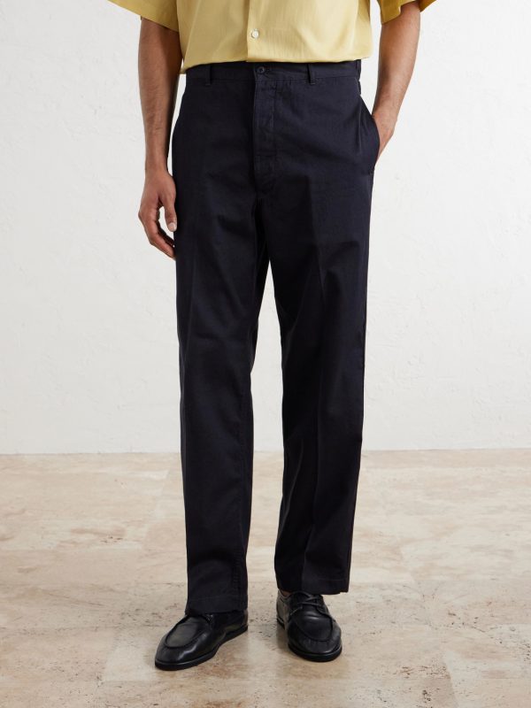 Buckleback Straight-Leg Cotton-Gabardine Suit Trousers - FR