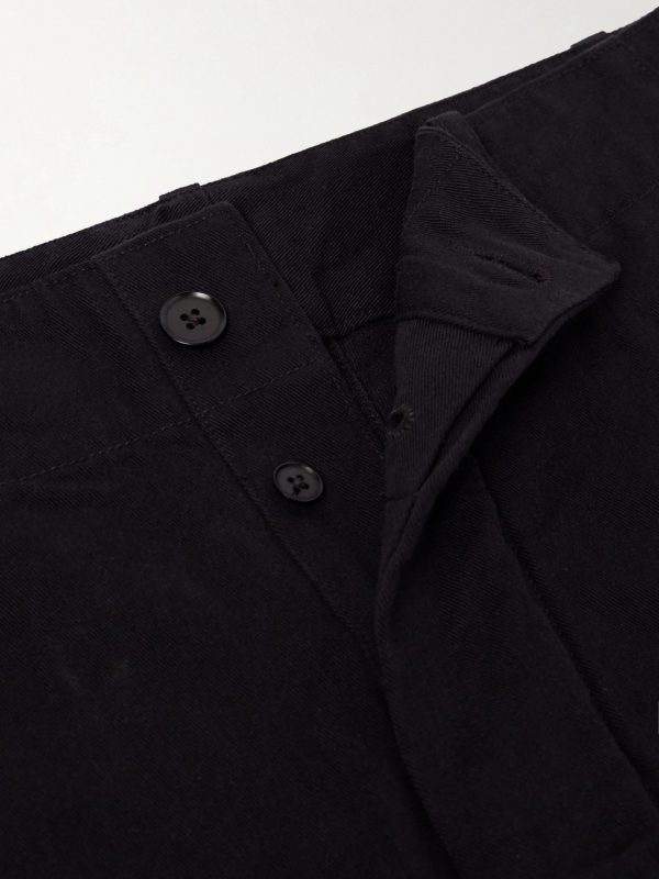 Wide-Leg Cotton-Drill Trousers - E1 Wide-Leg Cotton-Drill Trousers - E1