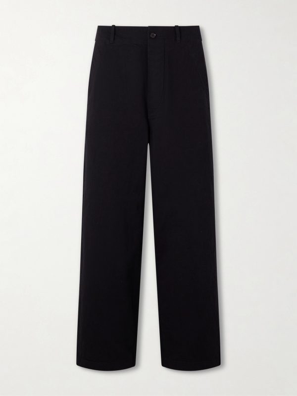 Wide-Leg Cotton-Drill Trousers Wide-Leg Cotton-Drill Trousers