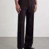 Straight-Leg Wool-Poplin Trousers - FR Straight-Leg Wool-Poplin Trousers - FR