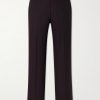 Straight-Leg Wool-Poplin Trousers Straight-Leg Wool-Poplin Trousers
