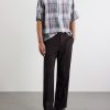 Straight-Leg Wool-Poplin Trousers - OU Straight-Leg Wool-Poplin Trousers - OU