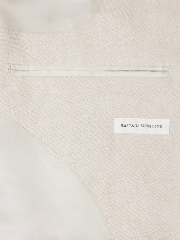 Double-Breasted Linen and Silk-Blend Jacket - E1