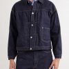 Pleated Selvedge Denim Jacket - FR