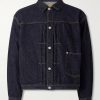 Pleated Selvedge Denim Jacket
