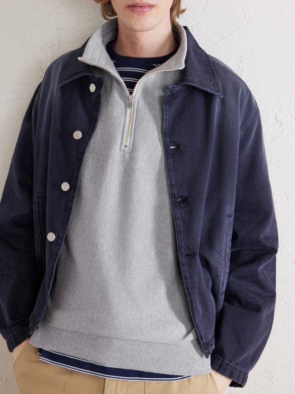 Suvin Cotton-Jersey Half-Zip Sweatshirt - CU Suvin Cotton-Jersey Half-Zip Sweatshirt - CU