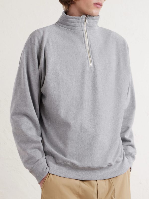 Suvin Cotton-Jersey Half-Zip Sweatshirt - FR Suvin Cotton-Jersey Half-Zip Sweatshirt - FR