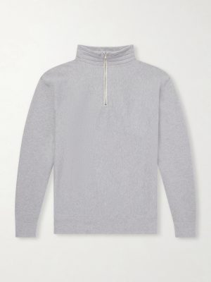 Suvin Cotton-Jersey Half-Zip Sweatshirt