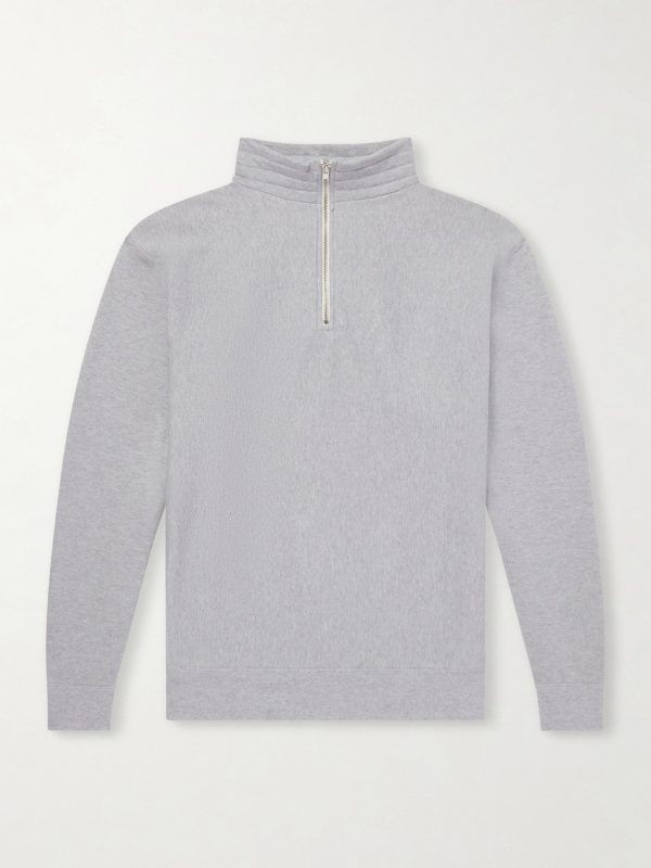 Suvin Cotton-Jersey Half-Zip Sweatshirt Suvin Cotton-Jersey Half-Zip Sweatshirt