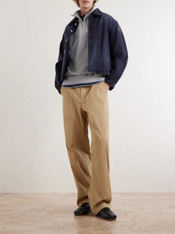 Suvin Cotton-Jersey Half-Zip Sweatshirt - OU Suvin Cotton-Jersey Half-Zip Sweatshirt - OU