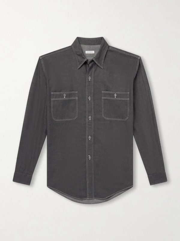 Work Suvin Cotton and Hemp-Blend Shirt