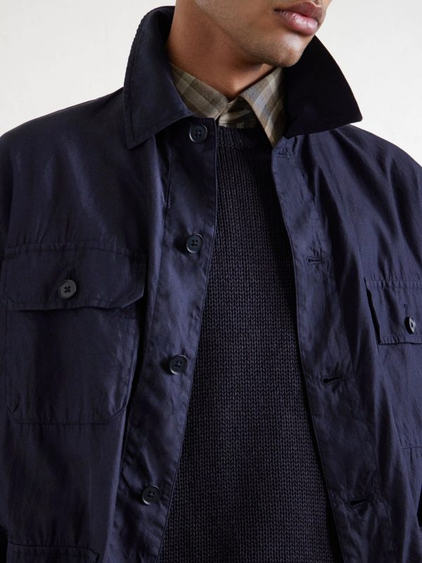 Safari Cotton and Silk-Blend Overshirt - CU
