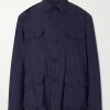 Safari Cotton and Silk-Blend Overshirt
