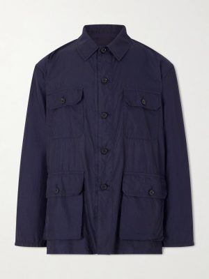 Safari Cotton and Silk-Blend Overshirt Safari Cotton and Silk-Blend Overshirt