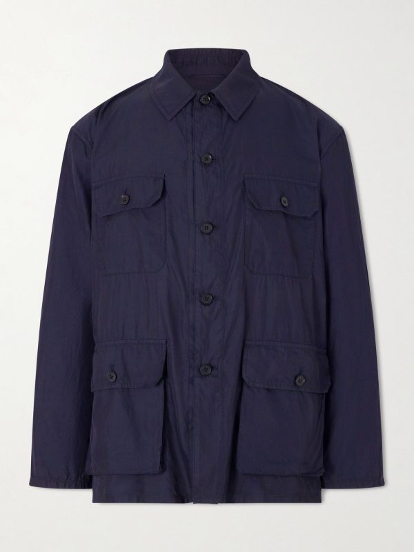 Safari Cotton and Silk-Blend Overshirt