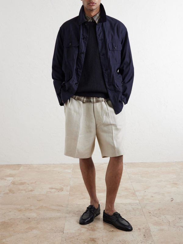 Safari Cotton and Silk-Blend Overshirt - OU