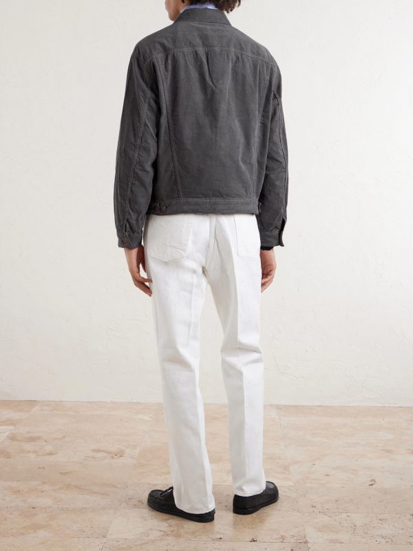 T-3 Cropped Cotton-Corduroy Jacket - BK T-3 Cropped Cotton-Corduroy Jacket - BK