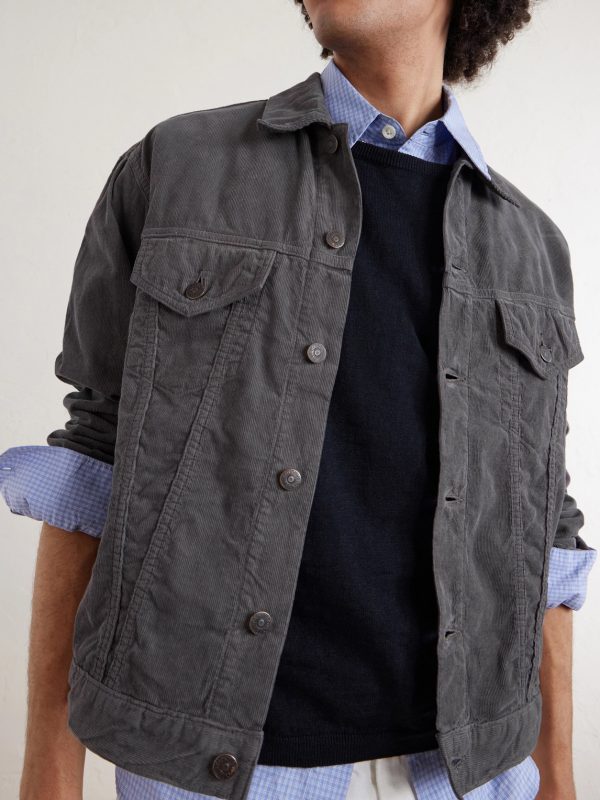 T-3 Cropped Cotton-Corduroy Jacket - CU T-3 Cropped Cotton-Corduroy Jacket - CU