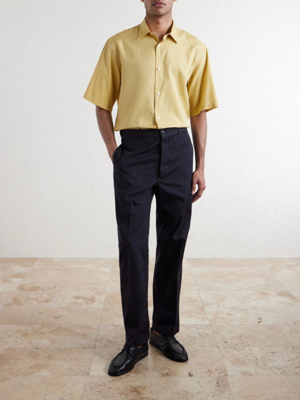 Cotton and Silk-Blend Shirt - OU