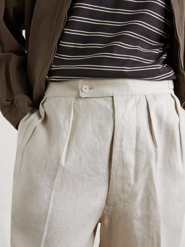 Gurkha Straight-Leg Linen and Silk-Blend Shorts - CU Gurkha Straight-Leg Linen and Silk-Blend Shorts - CU