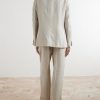 Straight-Leg Linen and Silk-Blend Trousers - BK Straight-Leg Linen and Silk-Blend Trousers - BK